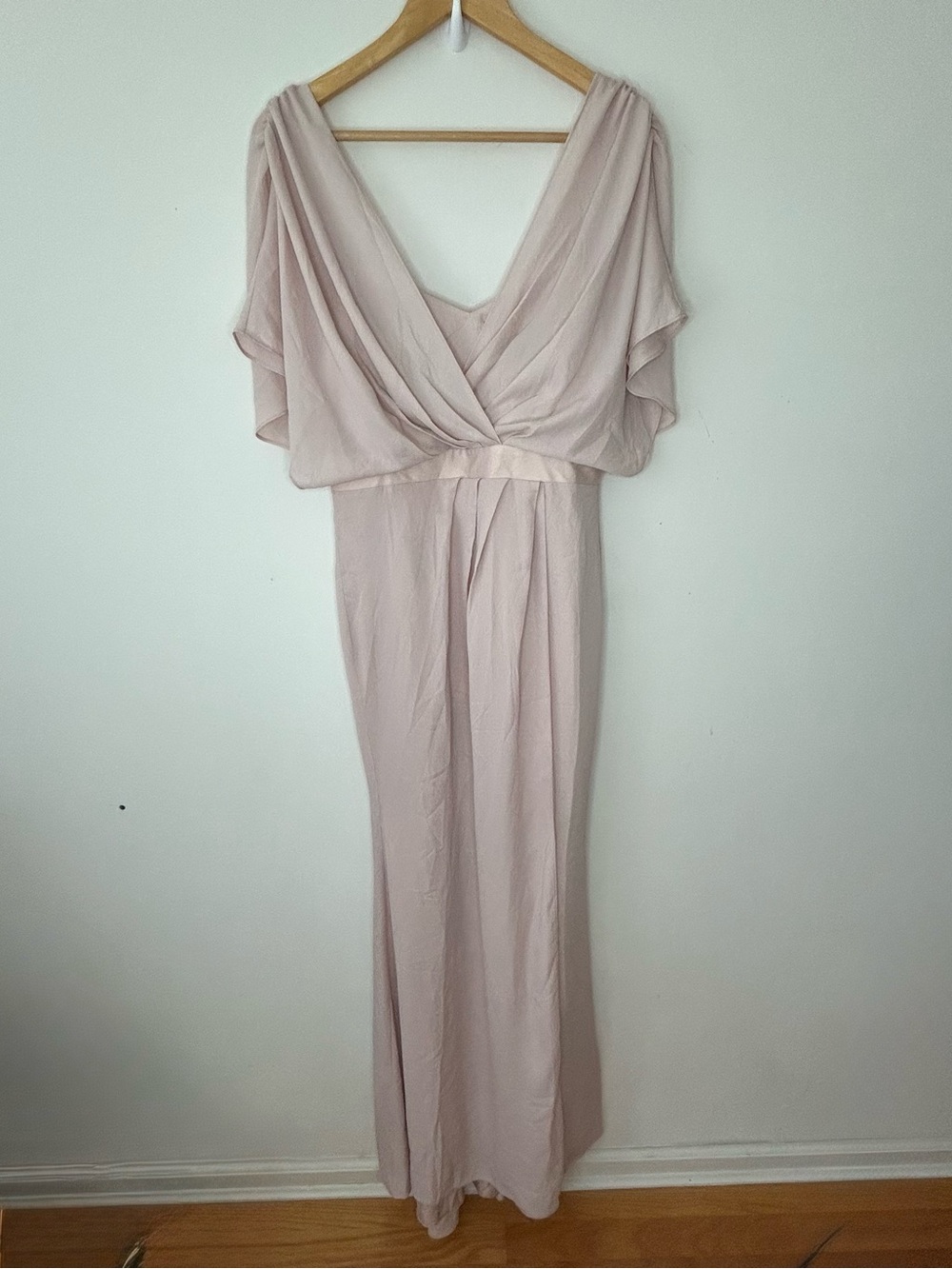 ASOS Maxi Dress Blush Pink Size 8 Elegant